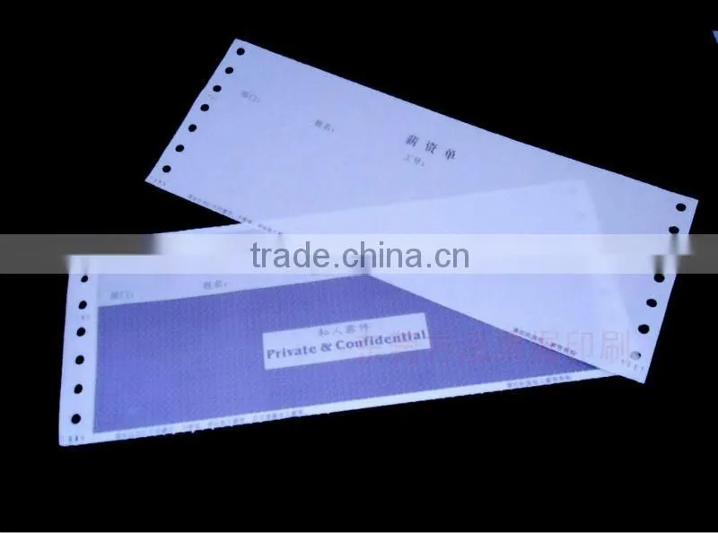 Professional payslip paper printing in China