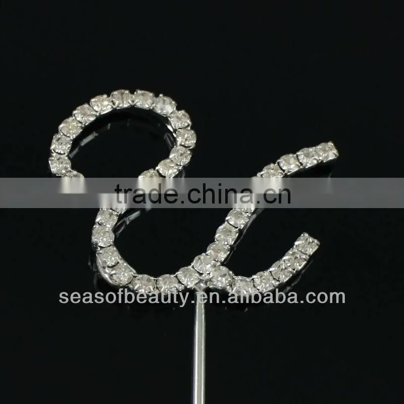 Hot Sale Crystal Letter Wedding Cake Topper