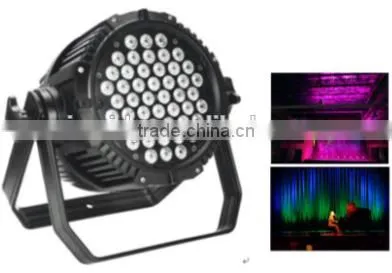 Stage Par Can Waterproof 54pcs 3W RGBW LED PAR