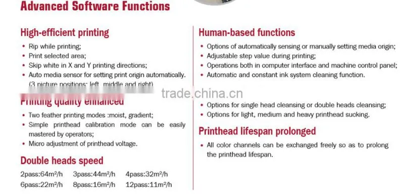 1.8m high speed eco solvent printer