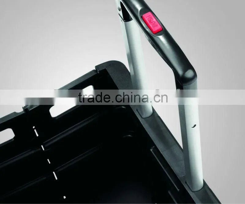 Plastic Portable Rolling Trolley Folding Cart