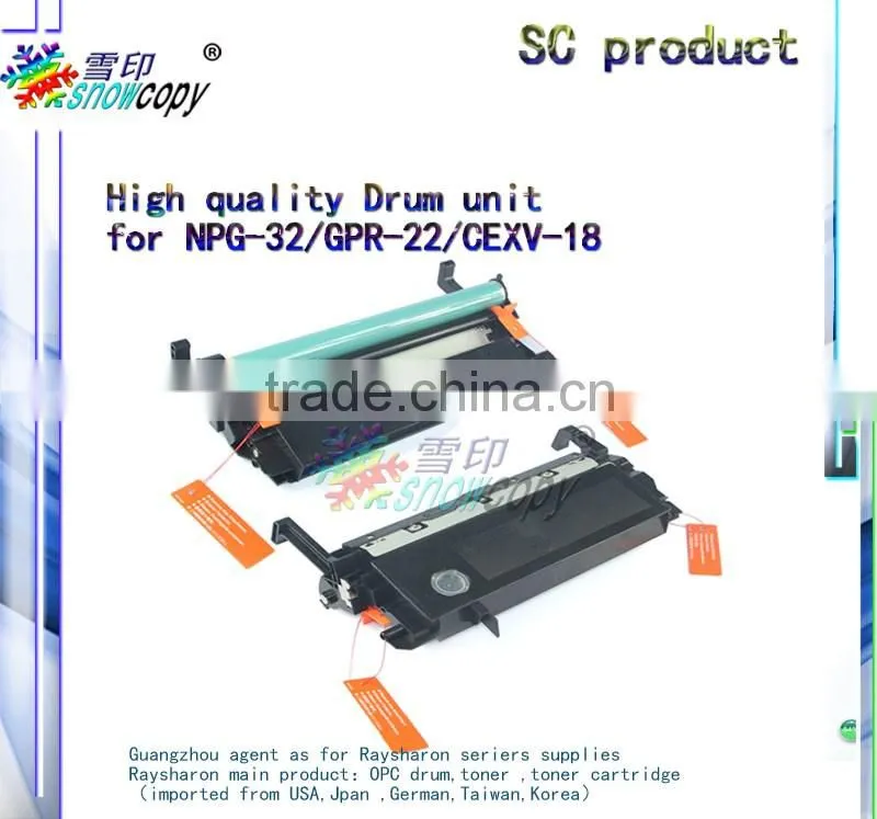 drum unit compatible for canon iR-1018/1022/1019/1020/1023/1023iF/1023N/1024/1025 NPG-32/GPR-22/C-EXV18 drum kit
