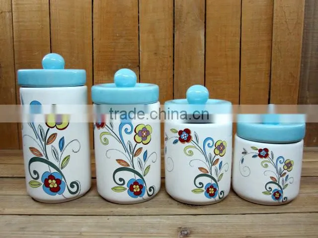 Food Grade Unique Ceramic Material Kitchen Spice Jars