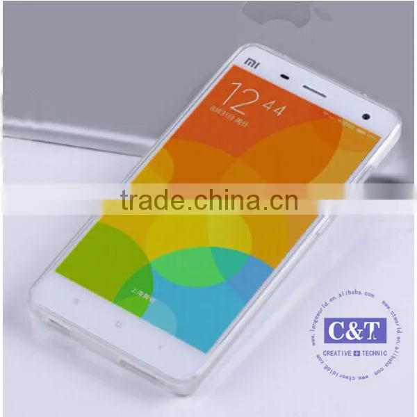 C&T Flexible rubber gel tpu ultra thin cute case for xiaomi mi4