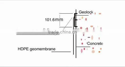 Cheap Secondary Containment geomembrane liners HDPE E lock Polylock