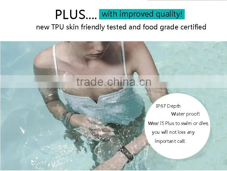 Original i5 plus smart bracelet ip65 waterproof watches 0.91" oled smartband bluetooth 4.0
