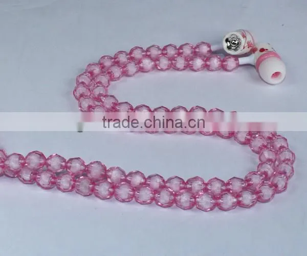 New arrival fashion necelace earphone from China factory