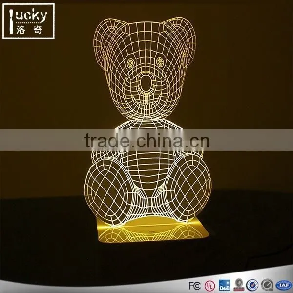 Hot selling 3D Effect LED Mario Night Light