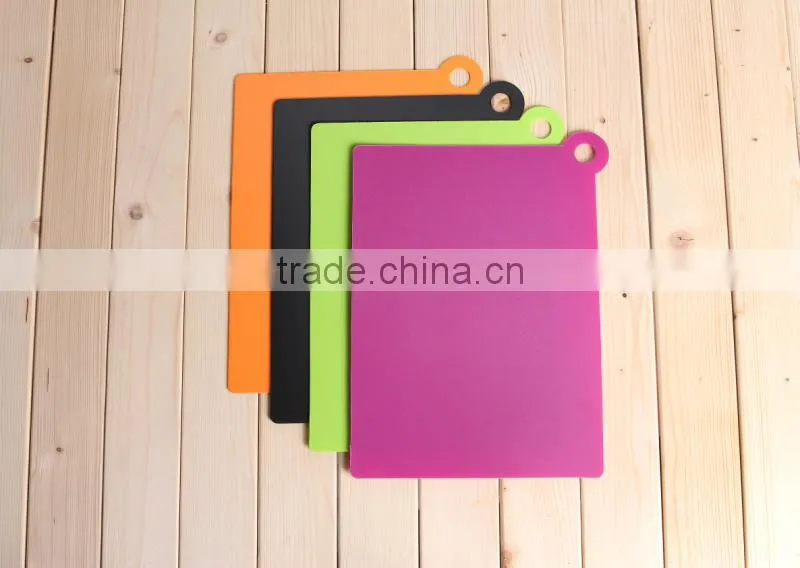 plastic cutting board outside