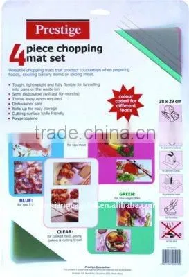 plastic thin folding chopping board/flexible cutting board