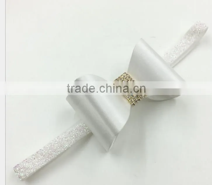 New selling the European and American children tire PVC color butyl bowknot diamond powders with 8 color bow