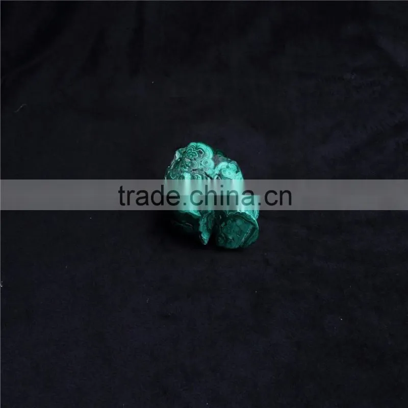 Wholesale Natural Malachite crystal stone skull handmade carving