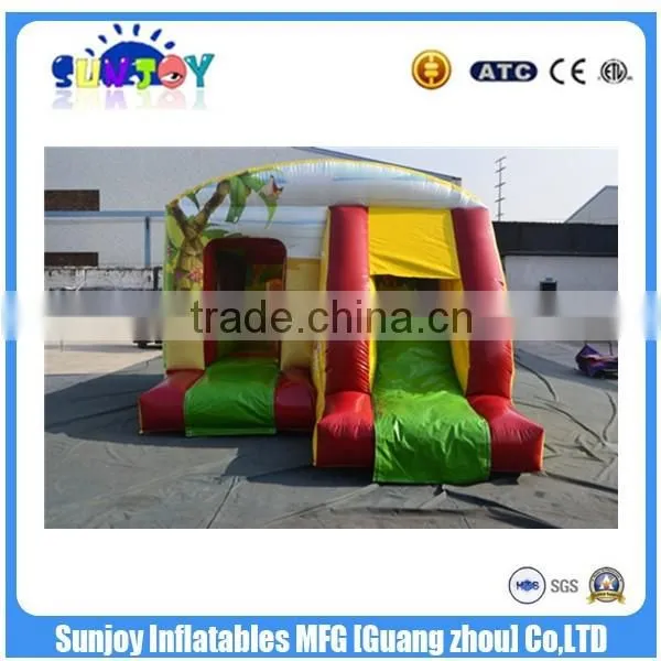 2016 Hot sale small colorful combo bouncy inflatable combo for kids