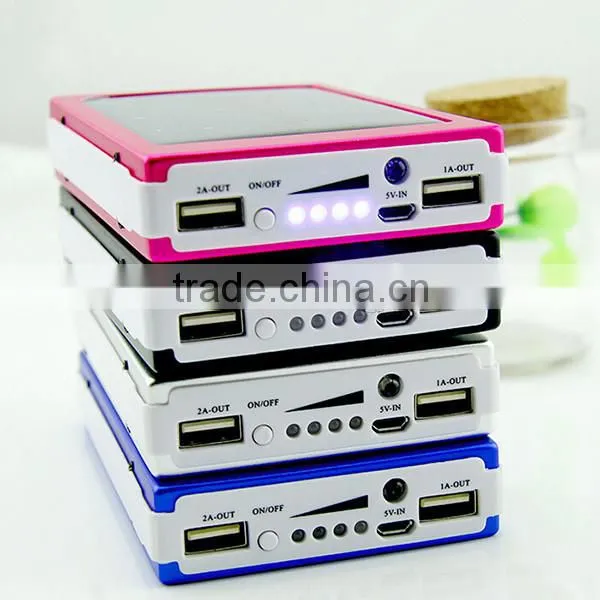 6000mAh Dual USB Solar Charger for Mobile Phone
