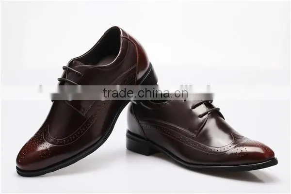 Patent Leather Men Shoes / Retro Brogue Carved Formal Dress Shoes