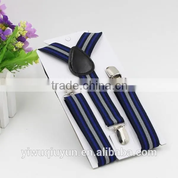 Stripe Suspenders For Boys Girls Clip-on Elastic Braces Kids Baby striped Suspenders Children Accessories 14 Colors 2.5*65cm