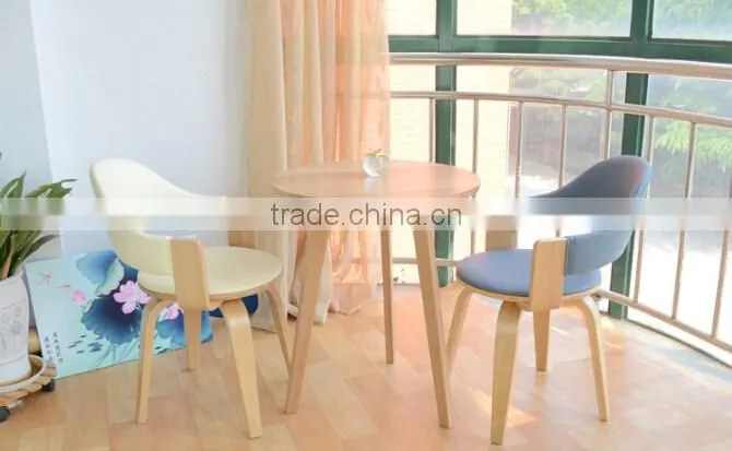 colorful fabric wood dining armchair