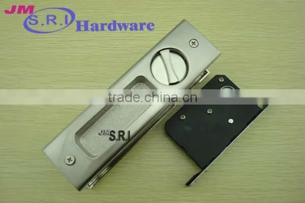 Hot sale rectangle zinc alloy sliding door lock , sliding door key lock , hidden door lock
