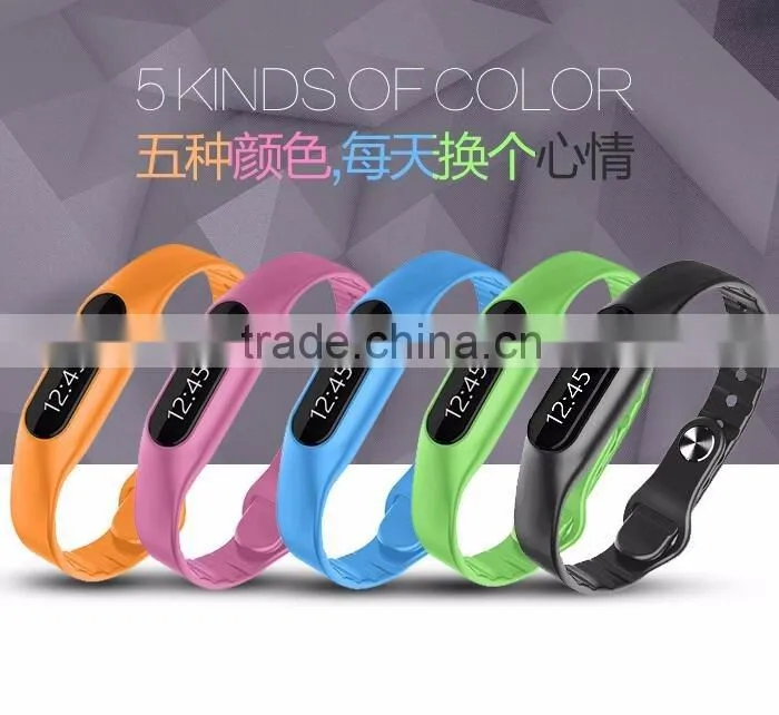 LCD smart watch, E6 silicone watch band sports wristband lcd smart watch