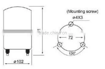 2012 Newest LTE-1103 LED/Xenon Car Flashing Warning Light
