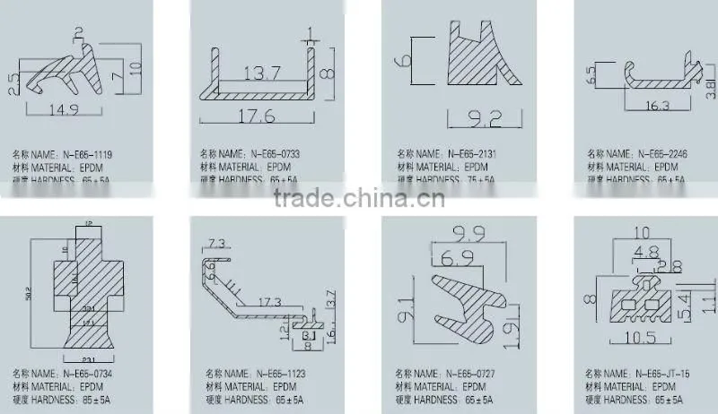 EPDM&Silicone rubber strip profile