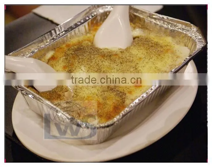 Mini Single Takeaway aluminum foil contain with lid