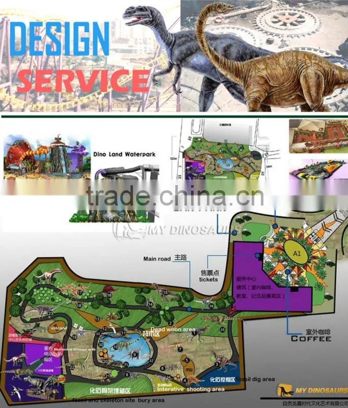 MY Dino-Outdoor playground life-size t-rex dinosaur head for photography