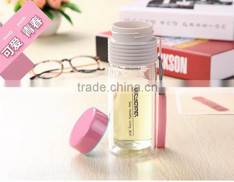 2015 Bpa Free Fancy Voss Water Glass Bottle Wholesale With Silicone Sleeves
