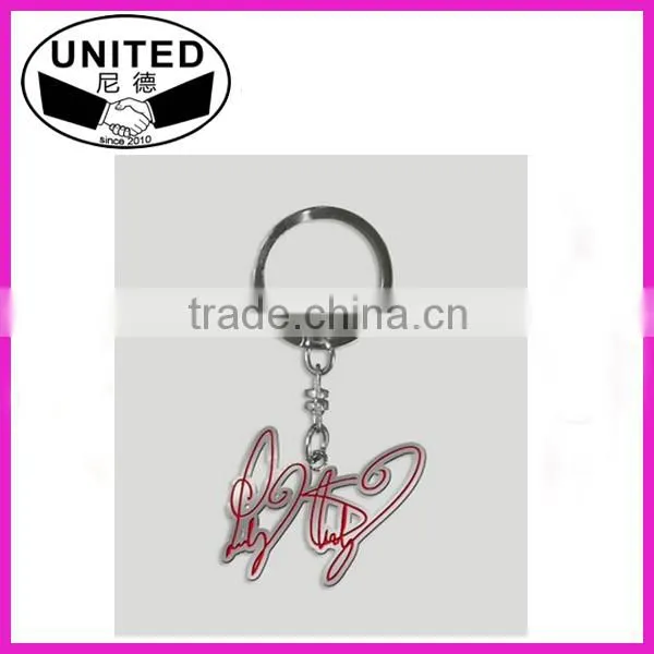 Customized logo promotion rubber keychain/ pvc custom keychain/metal keychain