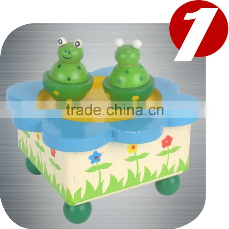 Baby Music Boxes with Cows, Children Wooden Gifts music box