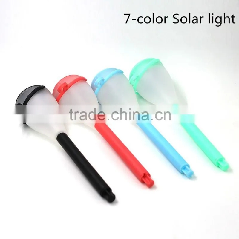 Garden solar powere led street light waterproof,garden solar light, Energy-saving,7 Color RGB Goods Decoration Indoor or Outdoor