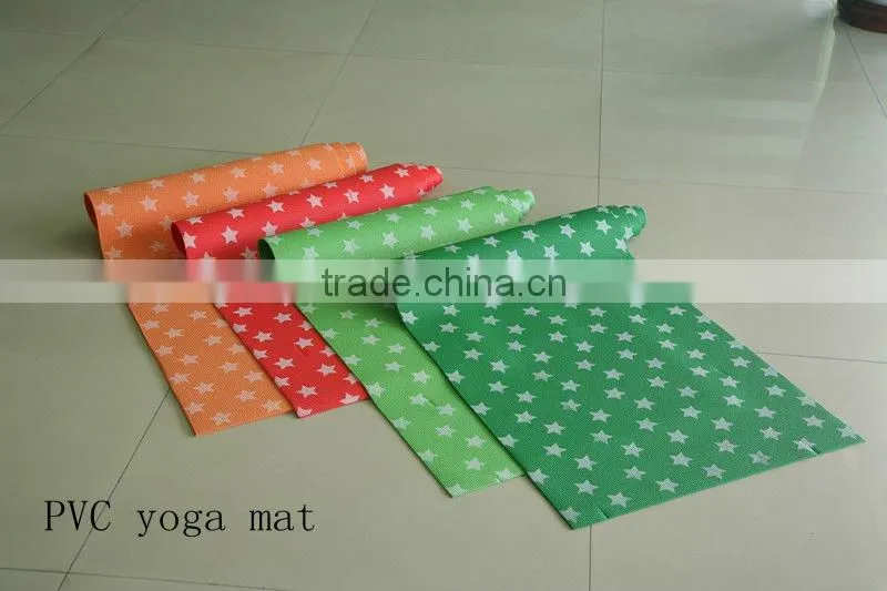 173*61*0.5cm PVC yoga mat/Colourful eco yoga mat