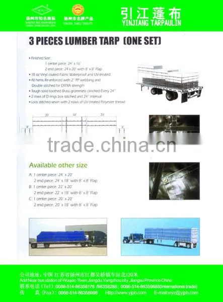 18oz/610gsm vinyl tarps with d-rings, 14'x28' PVC steel Tarpaulin