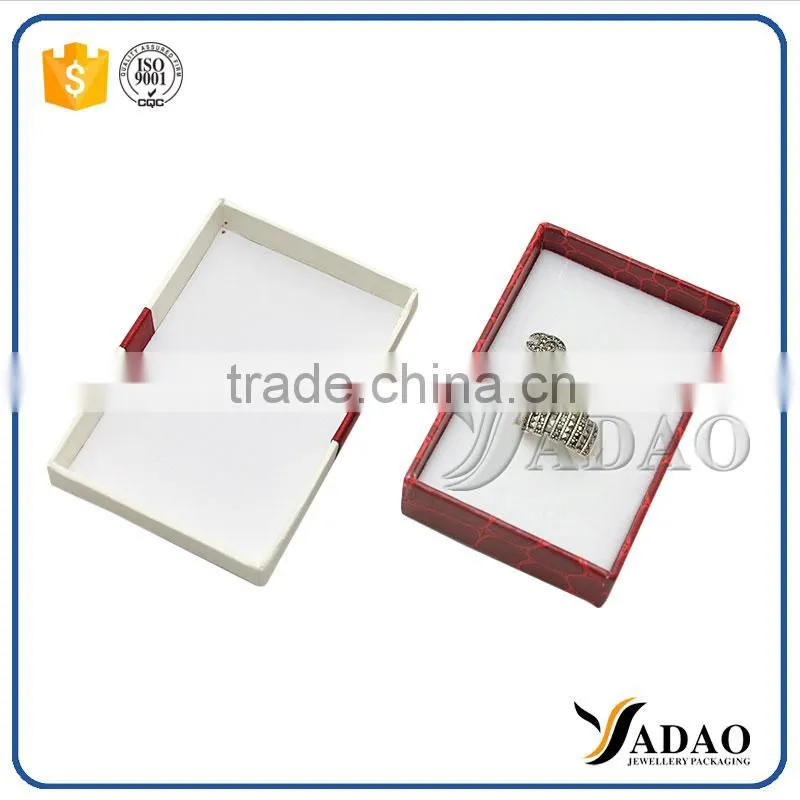 Different types flip top insert custom rigid kraft paper box for jewelry packing