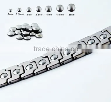 High quality silicone stainless steel energy bracelet