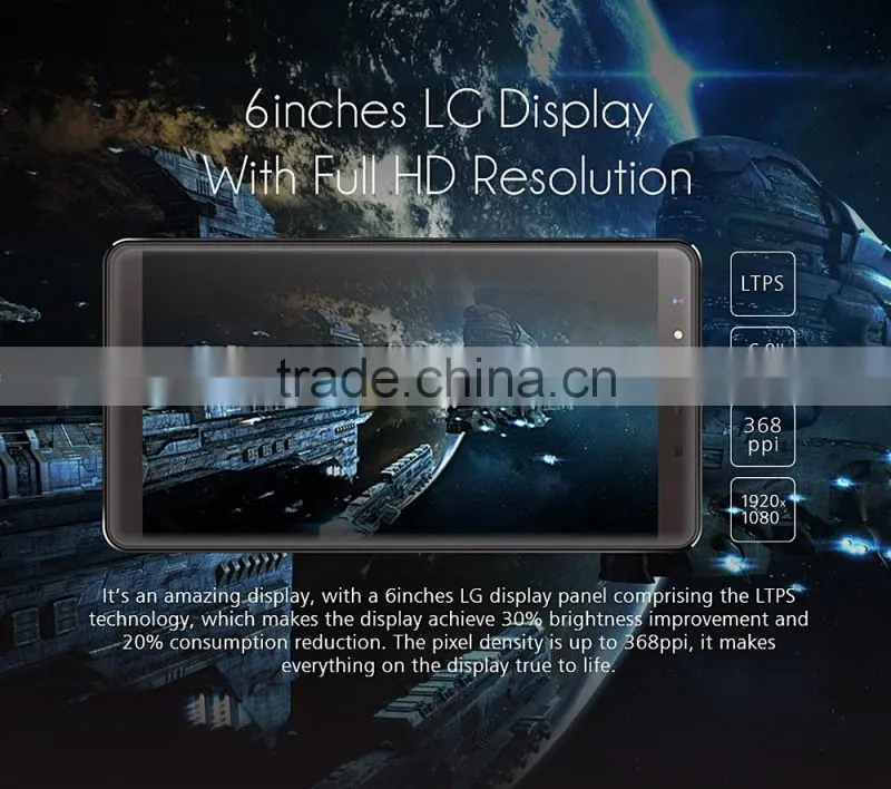 Leagoo Shark 1 smart phone 6inch octa core android 5.1 3G RAM 16G ROM