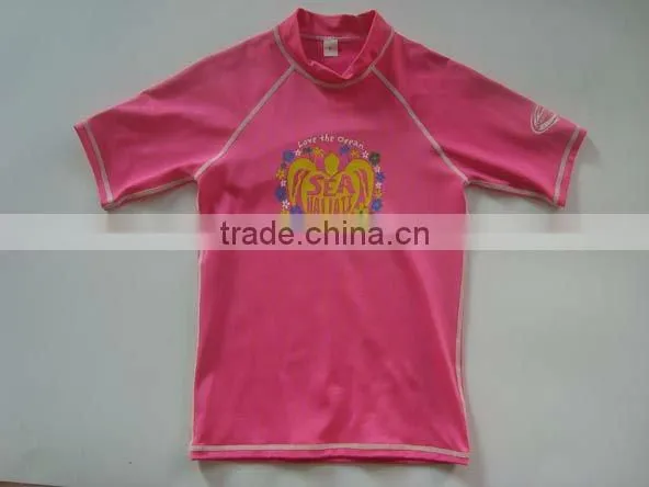 shorty kids lycra rash guard