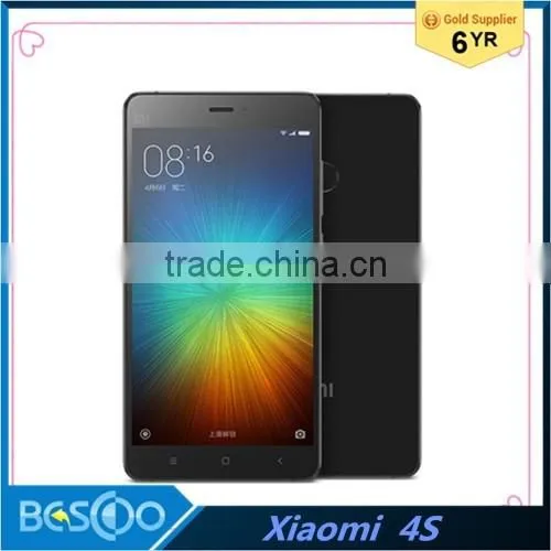 Xiaomi Mi4s Snapdragon 808 Hexa Core 64bit Fingerprint ID FDD LTE 4G cell phone 3GB+64GB 13.0MP 5.0 " MIUI 7 Mobile Phones