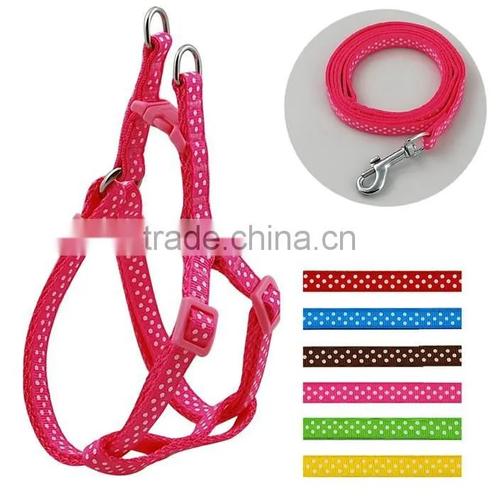 Hot Sales Pet Accessories Nylon Dog Leash, Dog Harness S/M