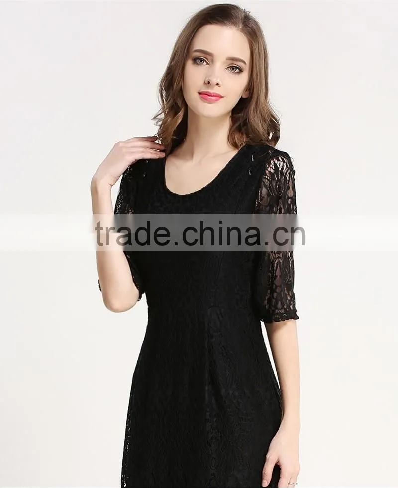 Elegant Lace breastfeeding party dress maternity clothes Fashionable