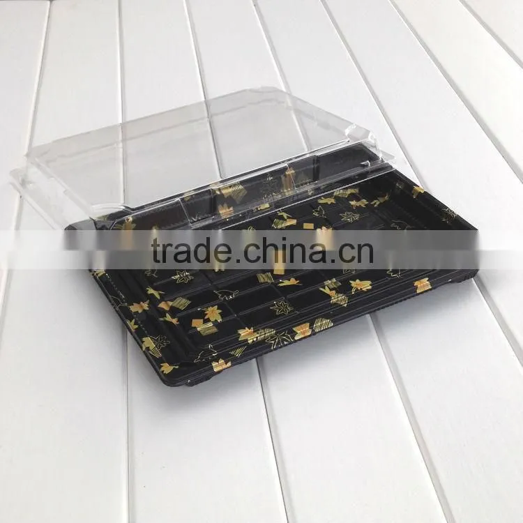 plastic sushi container food sushi packaging box Decorative pattern Sushi Boxes Plastic