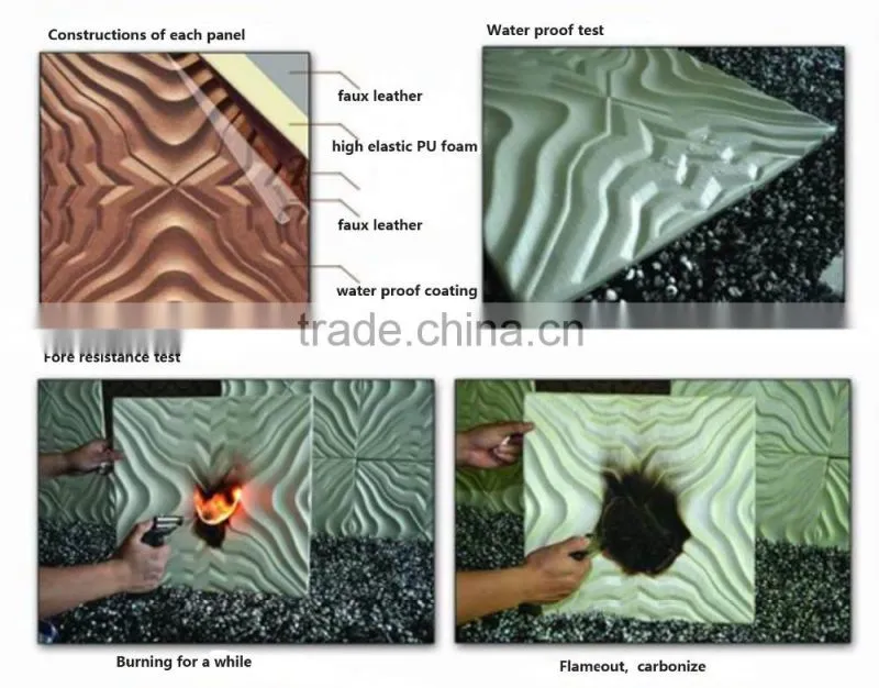 Hot selling china home decor wholesale environmental 3d lightweight wall panel