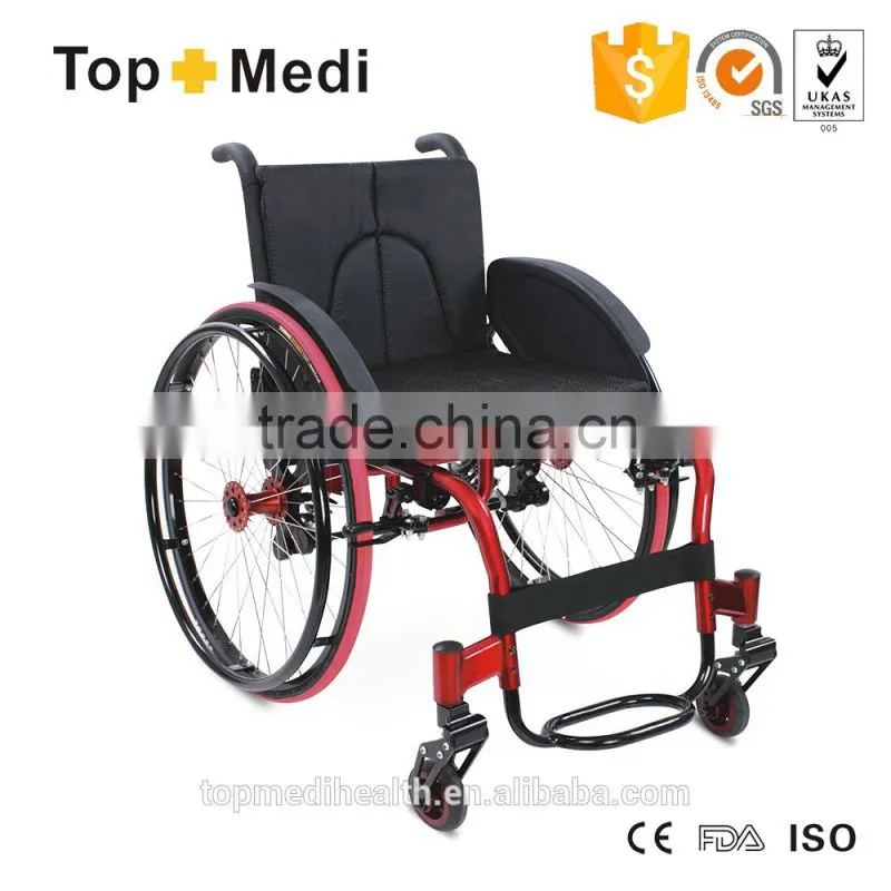 Safty High Quality Leisure and Sports Wheelchair with Quick Release Wheels