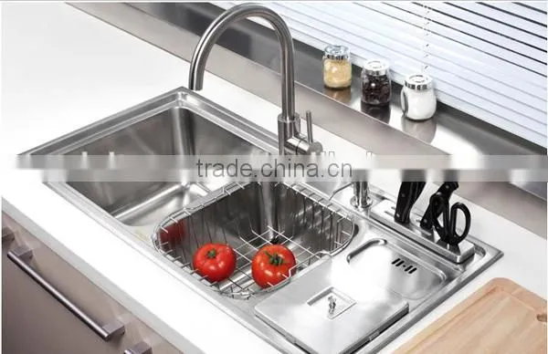 304 stainless steel kitchen sink_Big Size Family Luxury Multifunctional Kitchen Sink