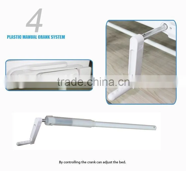 One function manual adjustable simple flat hospital beds