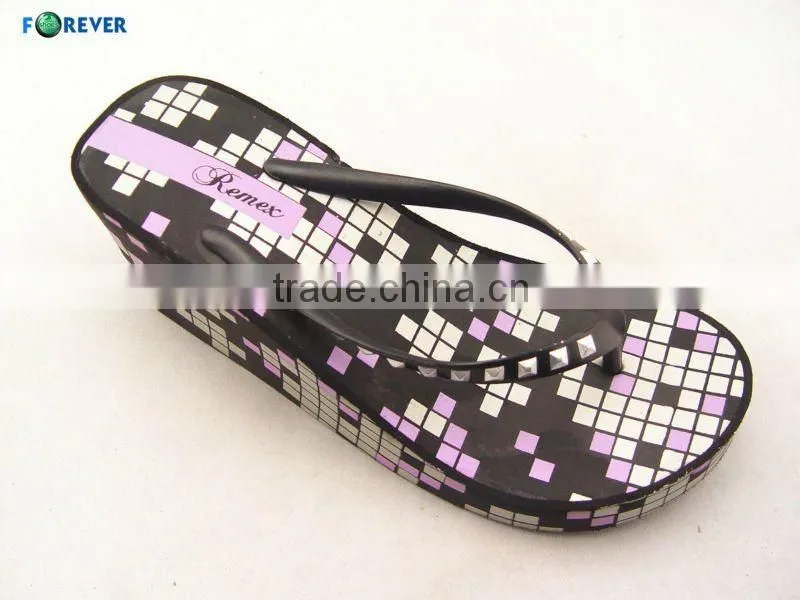 Luxuriant ladies' sexy EVA high heel slippers