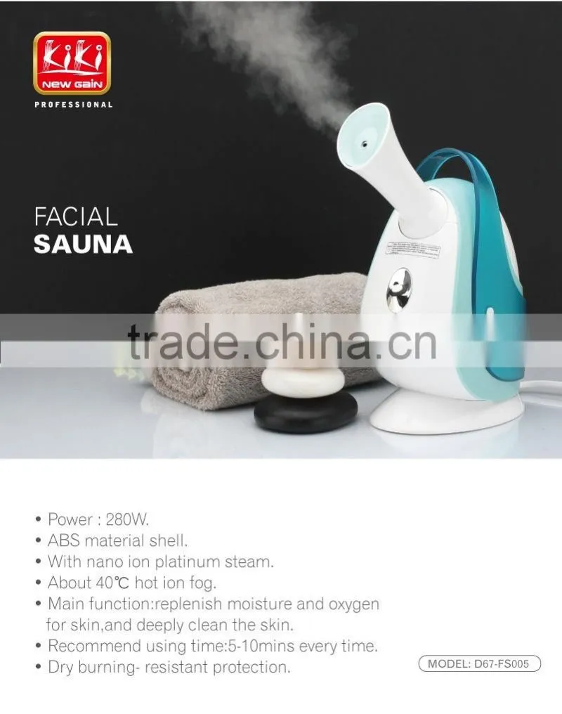 Fashion Beauty Equipment. Portable facial steamer. Facial Sauna D67-FS005