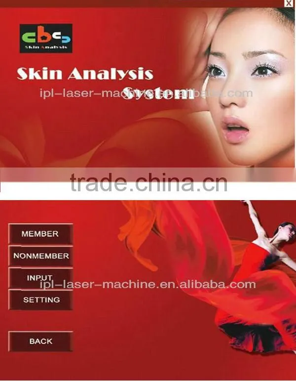 professional facial skin analysis / 3d skin analyzer