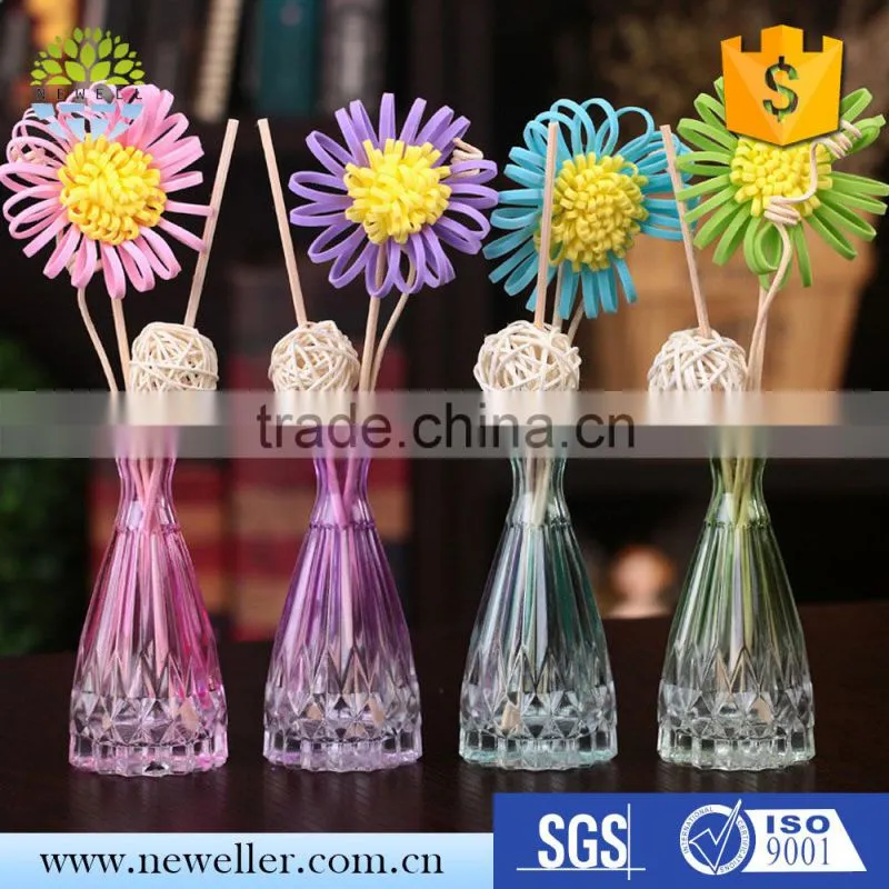 Wholesale market rose scent rattan stick & sola flower for hotel