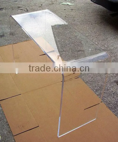 U shape clear acrylic table,custom acrylic desk
